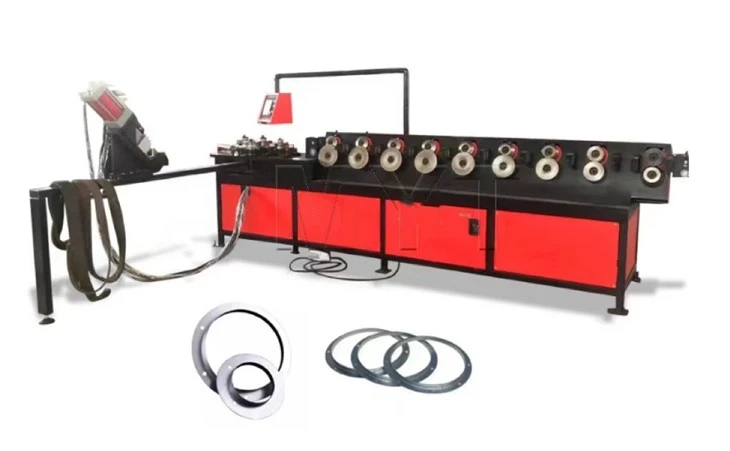 دستگاه تشکیل فلنج گرد داکت HVAC / خط تولید فلنج فولادی با زاویه گرد